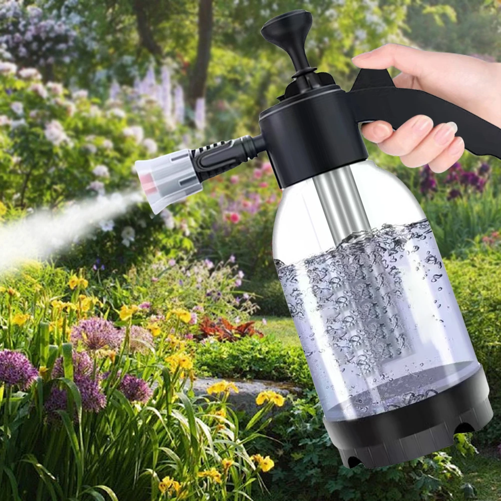 2л ручной распылитель пены с 2 типами насадок для мытья автомобиля высокого
