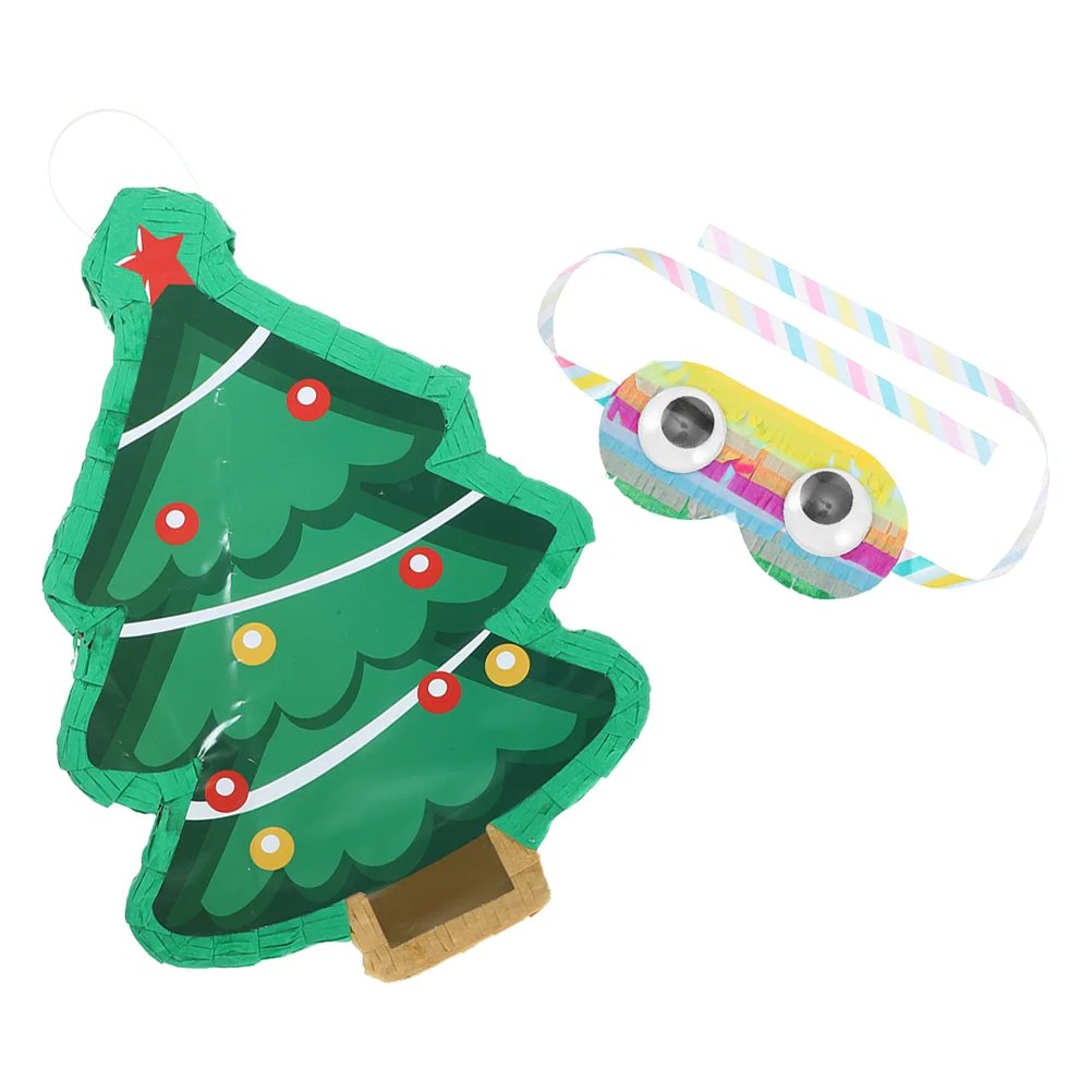 

Decor Christmas Tree Pinata Photo Prop Three-dimensional Theme Party Decoration Paper Shape Child