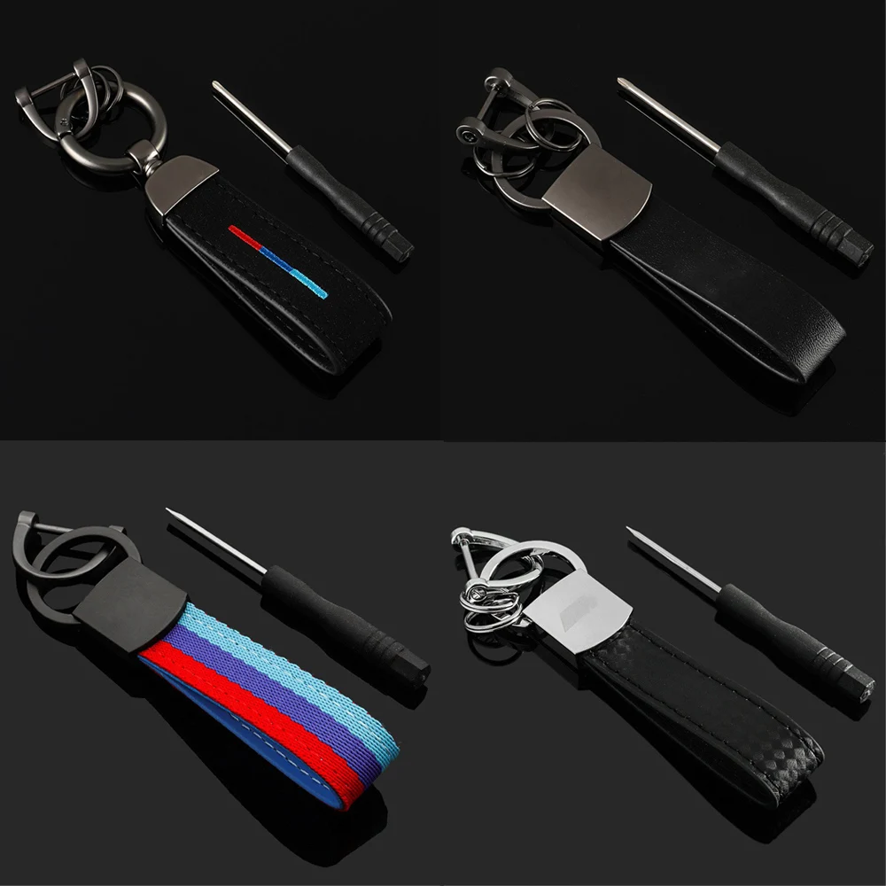 

Металлический автомобильный брелок для BMW M Sport M3 M4 M5 M6 E46 E39 E60 E90 F10 F12 F30 E36 X3 X5 X6, кожаный брелок для ключей, подарок