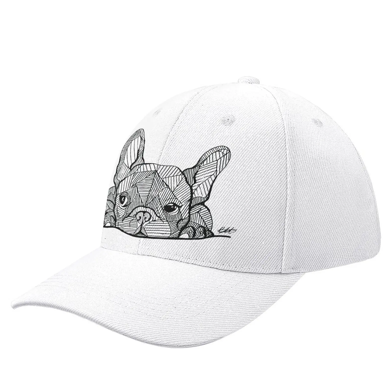 

French Bulldog Baseball Cap French Bulldog Puppy Hipster Polyester Printed Baseball Hat Trendy Kpop Fashionable Cap