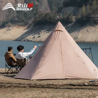 8 person pyramid tent floding camping gear equipment inner marquee party leisure waterproof outdoor