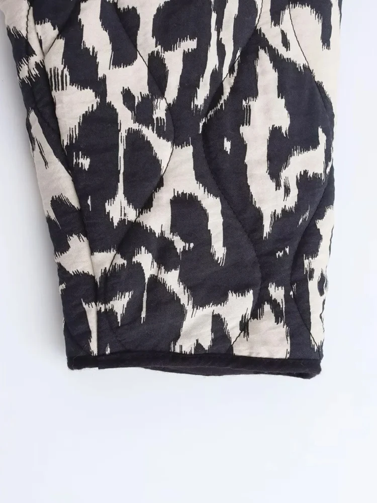 Куртка-пуховик KAOPU ZA Женская с принтом змеиной кожи винтажная верхняя одежда