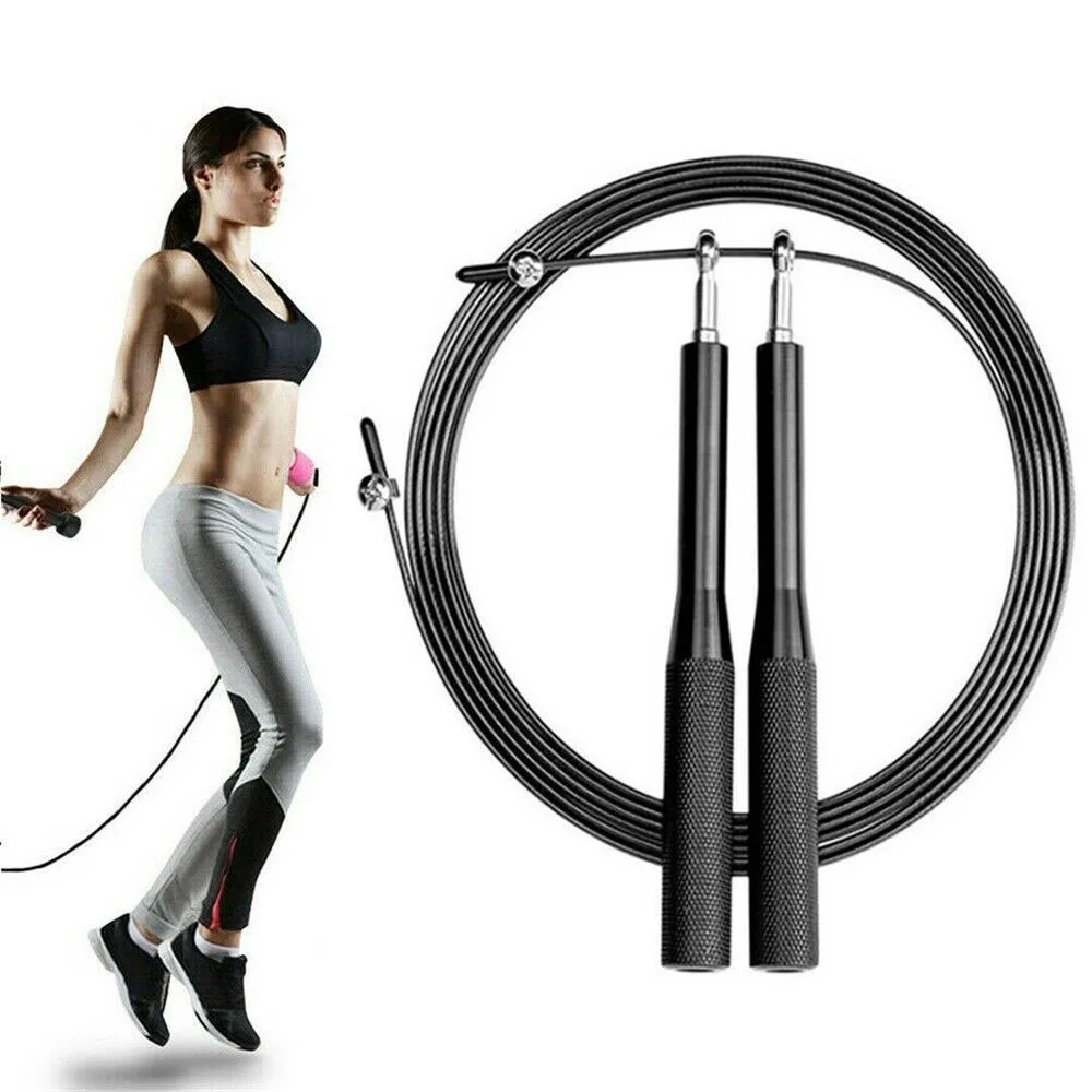 

Ultra-speed Skipping Rope Steel Wire Jump Rope Boxing Weighted Adult Ball Bearing Adjustable Jumping Rope Gym Fitness