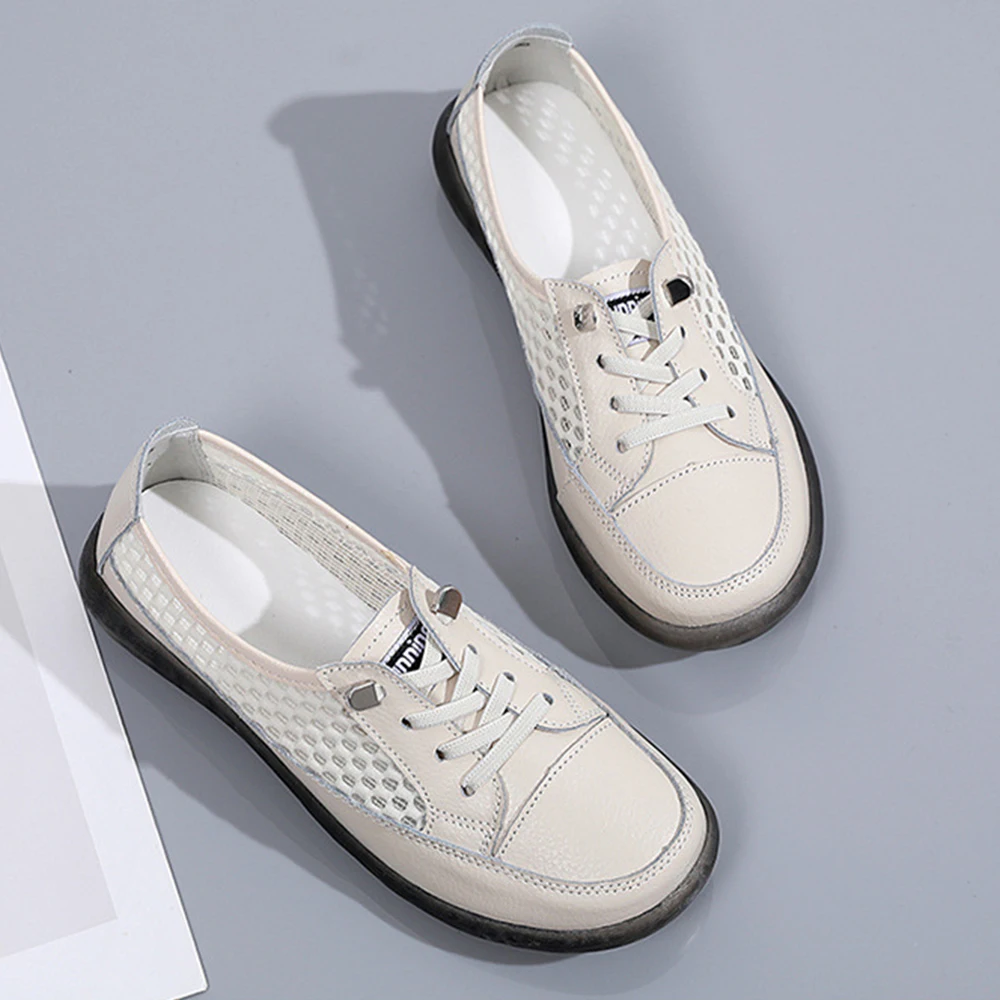 Sneakers for Women 2022 New Breathable Genuine Leather Tennis Female Shoes Luxury Designer Summer Trend White Casual Sports