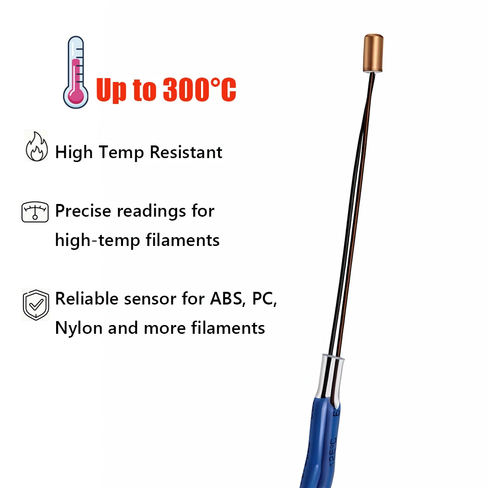 Фото Термистор APLUS Ceramic Hotend 104GT-2 104NT NTC Serson - Точный контроль температуры для сопла 3D-принтера №3
