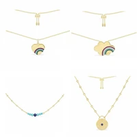 lidu 925 silver rainbow necklace bracelet with gold plated stylish and exquisite monaco jewelry as a gift for friends
