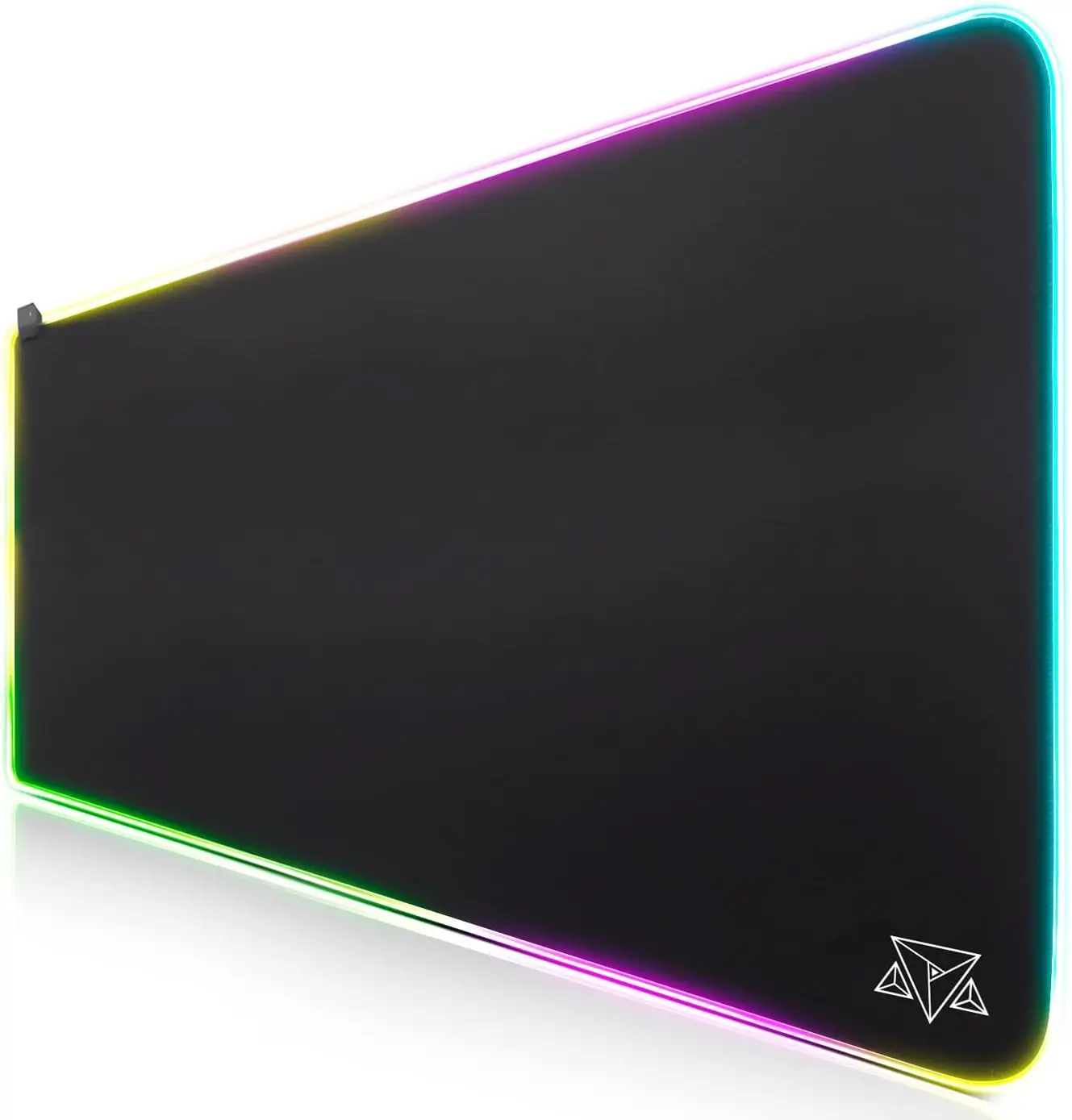 

New Mousepad Gamer Led RGB 90x40 Extra Grande Estige preto base speed ergonômico