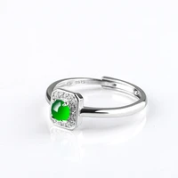 burmese jade rings jewelry gemstone designer charms real 925 silver charm green gifts women emerald gemstones natural jadeite