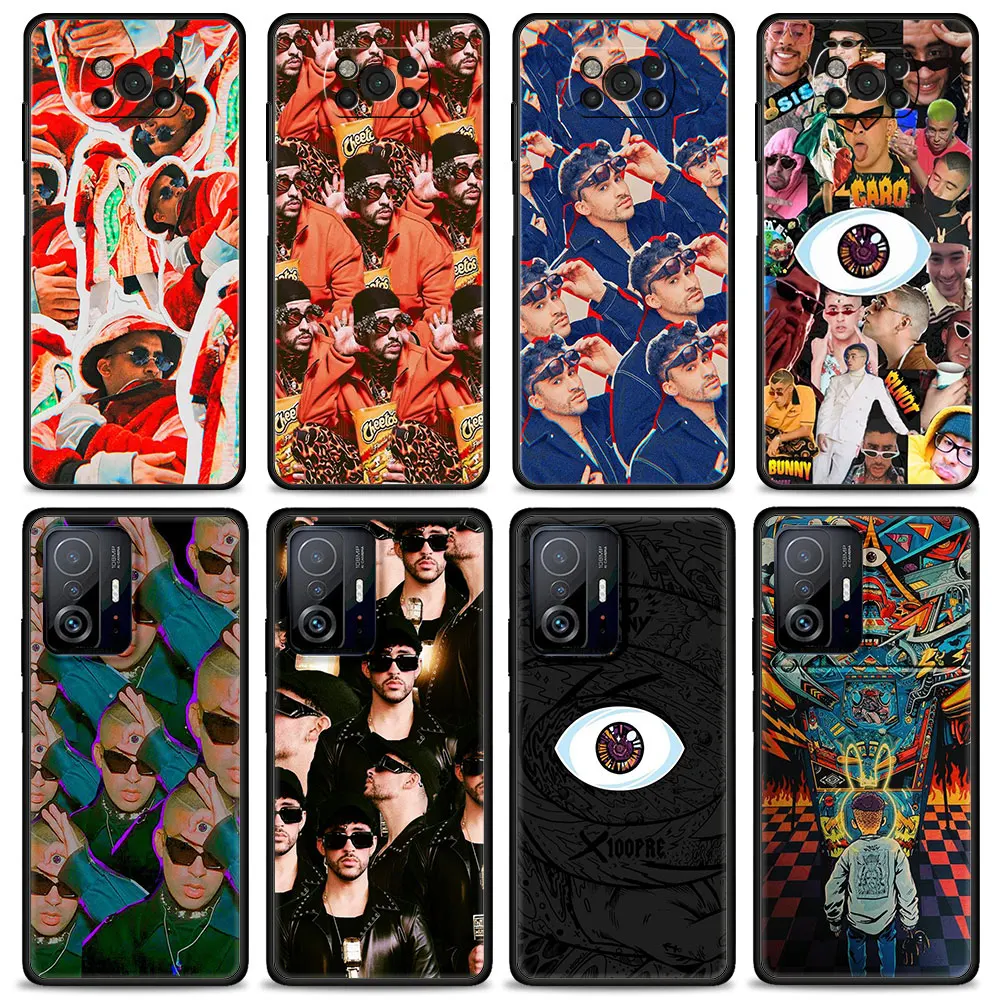 

Phone Case for Xiaomi MI 11T 11 10T Lite 5G 9T 12 12X 12Pro POCO X3 NFC M3 M4 Pro GT F1 Bumper bad bunny