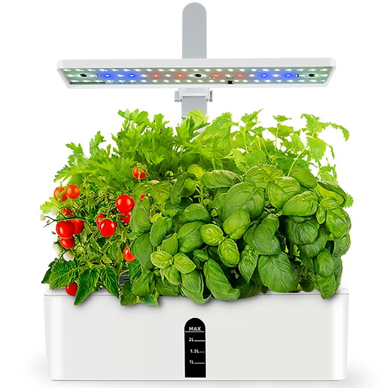 9 Pods Smart Hydroponic Growth System Kits Planter Indoor Plant Herbs Growing LED Lights Vegetable Cultivation Tools Box