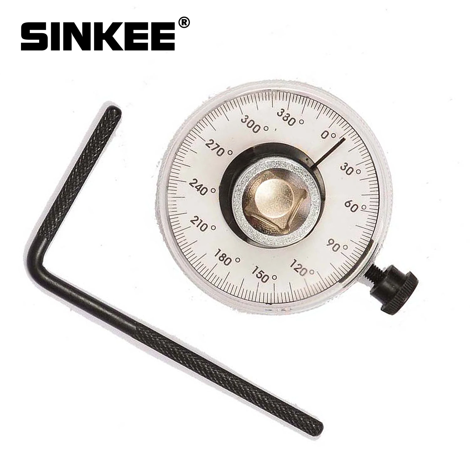 

360 Degree 1/2" Drive Adjustable Torque Angle Gauge Meter Angle Rotation Measurer Tool Wrench Auto Repair Check Meter SK1049