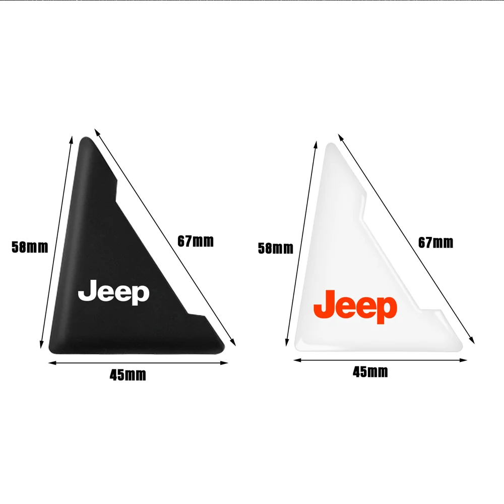 2/4 шт. угловая крышка двери автомобиля бампер защитные наклейки для Jeep Renegade Wrangler JK