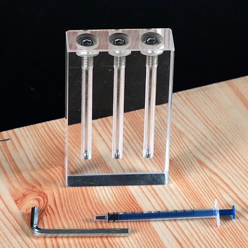 

Демонстрационный стенд из акрилового стекла, инструмент для тестирования вязкости масла, компаратор качества масла