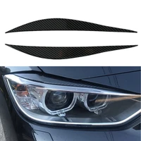 nicecnc car front headlight eyebrow cap black for 12 16 bmw f30 3 series sedan wagon models 328i 335i 340i car accessories