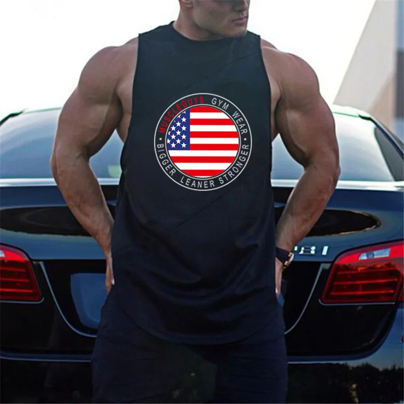 

Мужская Удобная дышащая тренировочная майка, Спортивные Повседневные майки с принтом, модная мужская футболка для бодибилдинга и бодибилдинга без рукавов