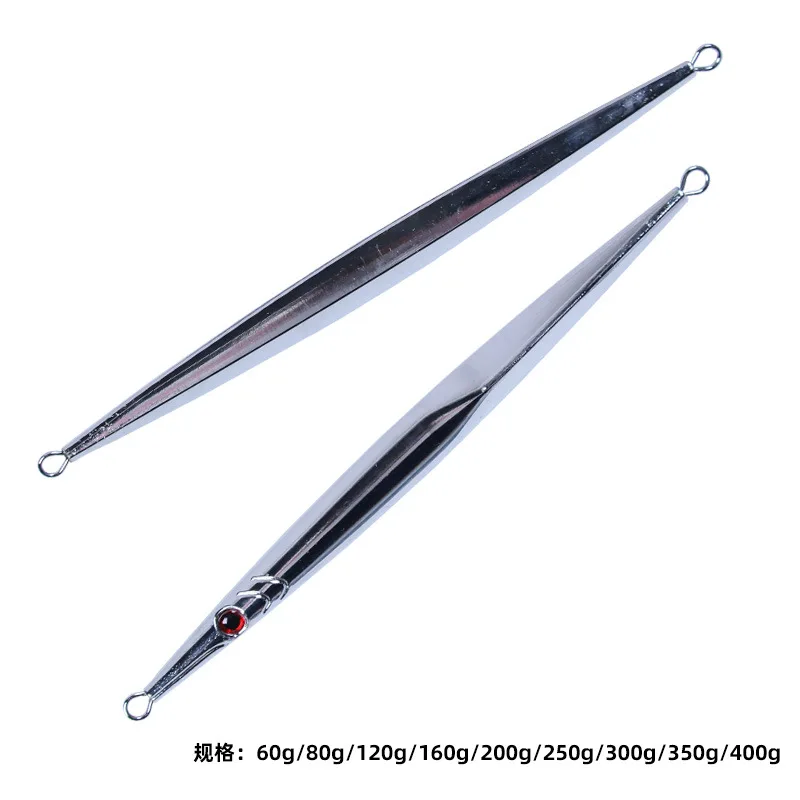 

160g Chrome Jig Sea Fishing Saltwater Fast Sinking Metal Jigs Slow Pitch Jigging Lure Tenggiri Fishing LS52