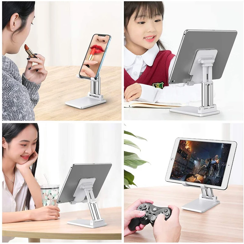 jykt universal desktop mobile phone holder stand for iphone ipad adjustable tablet foldable table cell phone desk stand holder free global shipping