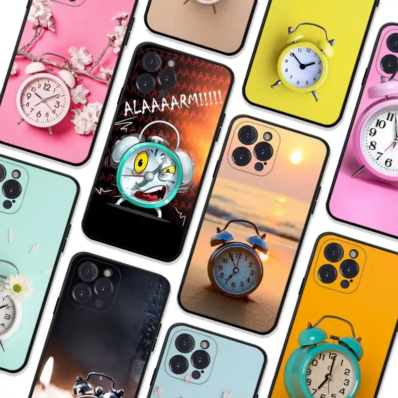 

Alarm clock Phone Case For iPhone 8 7 6 6S Plus X SE 2020 XR XS 14 11 12 13 Mini Pro Max Mobile Case