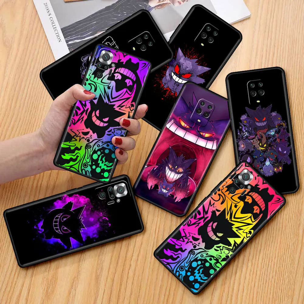 

Case For Xiaomi Redmi Note 11 9S 10 9 8 7 9A 9C 9i K40 8T 10C 9T K50 Silicone Phone Shell Pokemon Gengar