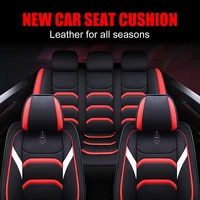 new car seat cover universal pu leather seat cushion protector front and rear seats protective cover for sedans suv pickup truck