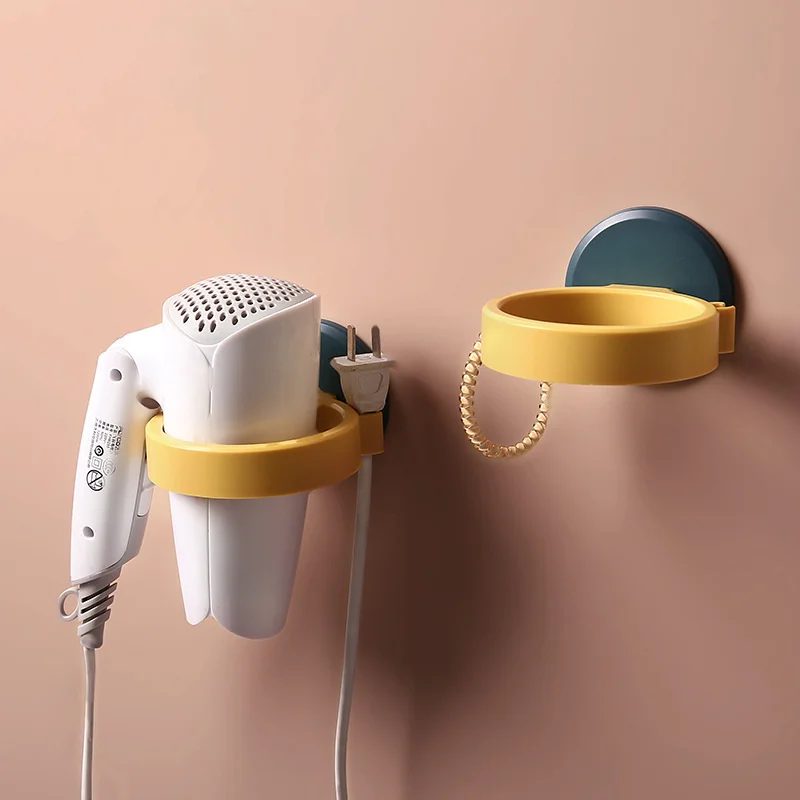 No punching hair dryer rack air duct rack household wall hanging toilet bathroom storage rack hair dryer rack