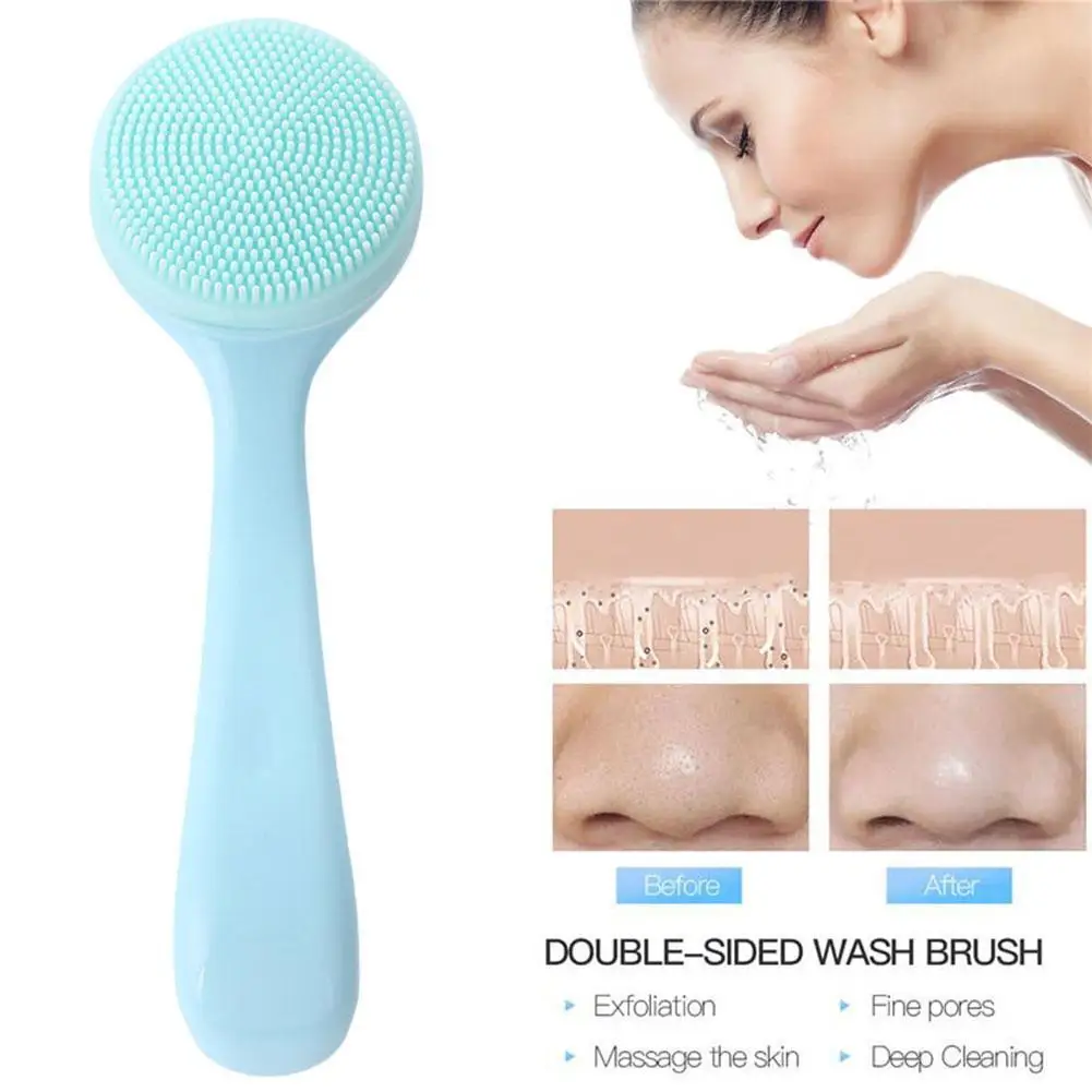 

Facial Cleansing Brush Skin Care Massage For Deep Cleaning Pore Blackhead Removing Scrub Gentle Exfoliating Cleaning Tool X4H8