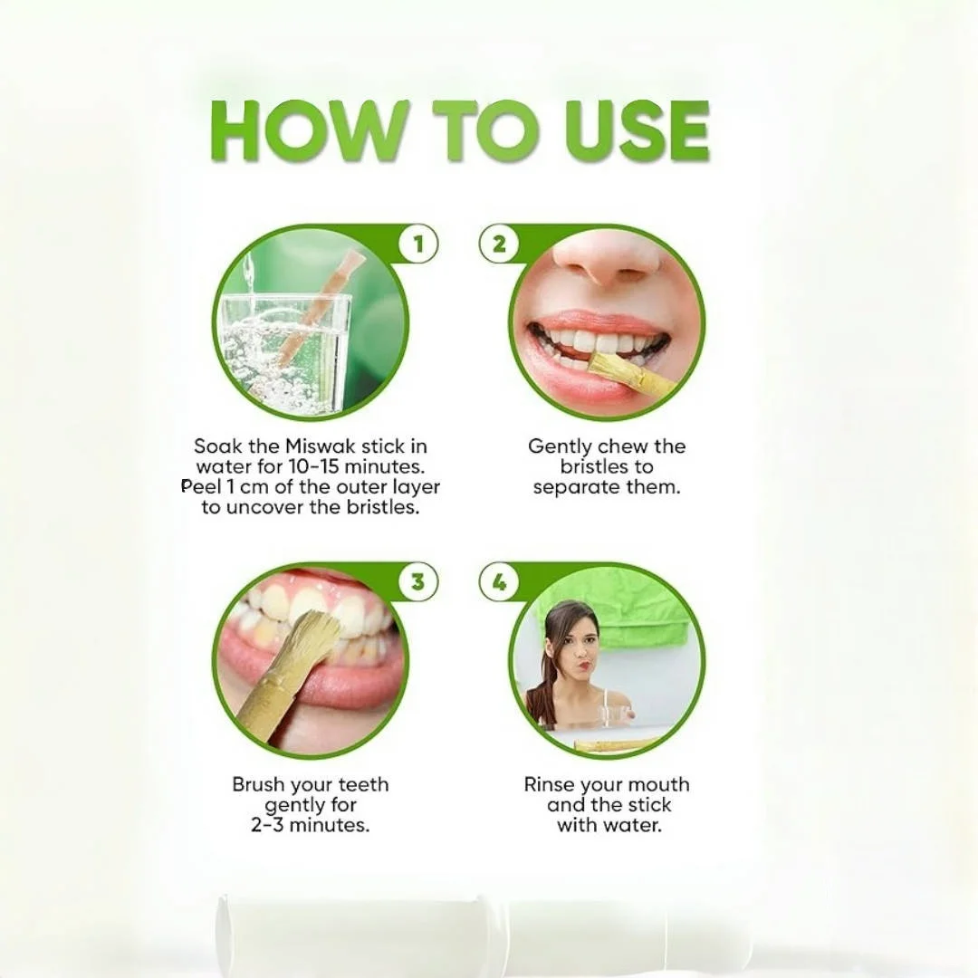 Фото 1 шт., зубная щетка Miswak, вакуумная герметичная зубная щетка с натуральным вкусом, палочка для здорового здоровья полости рта и освежения дыхания №5