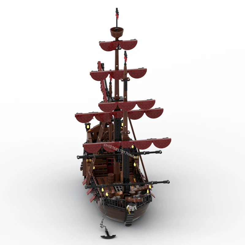 Новый 1089 шт. средневековый мир пиратов MOC Port Sauvage: Loup de Mer модель пиратского корабля