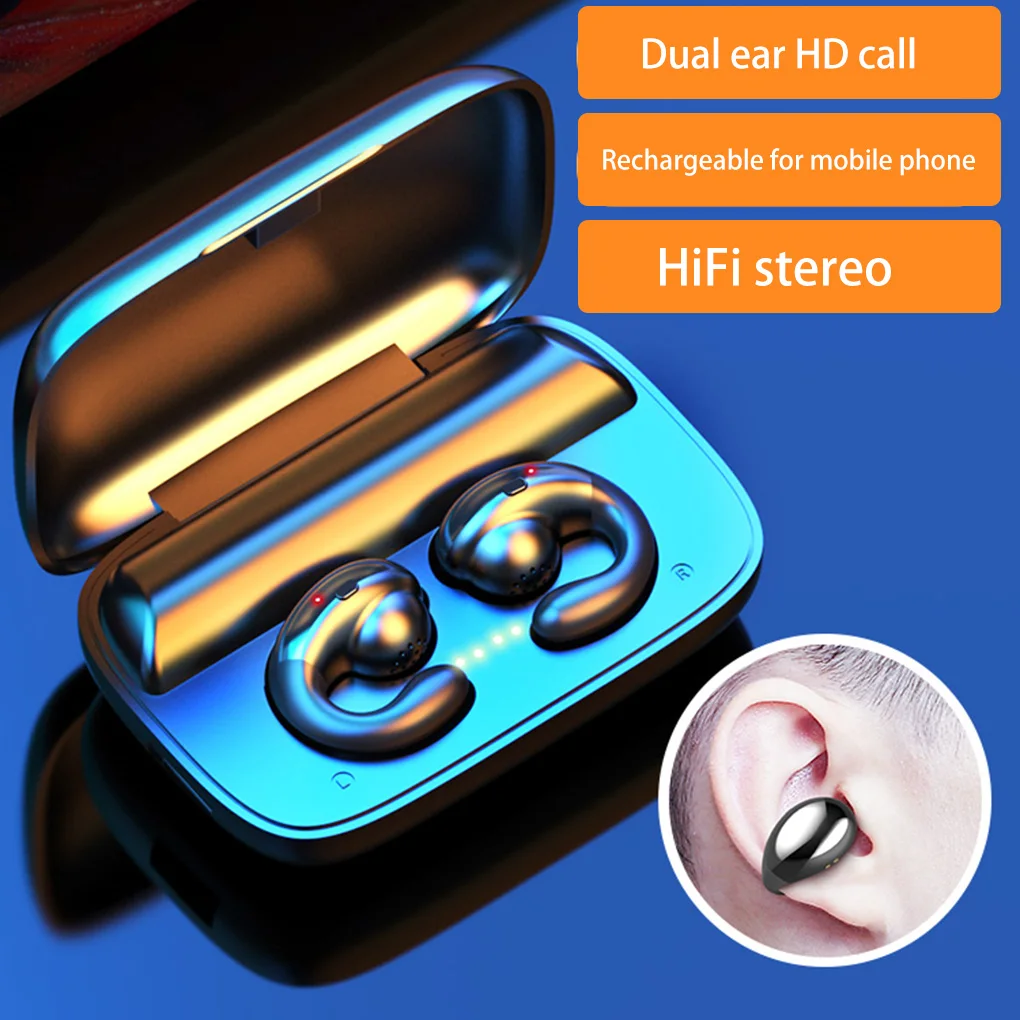 

Беспроводная Bluetooth-гарнитура S19 с костной проводимостью, подвесные спортивные музыкальные наушники с зарядным устройством