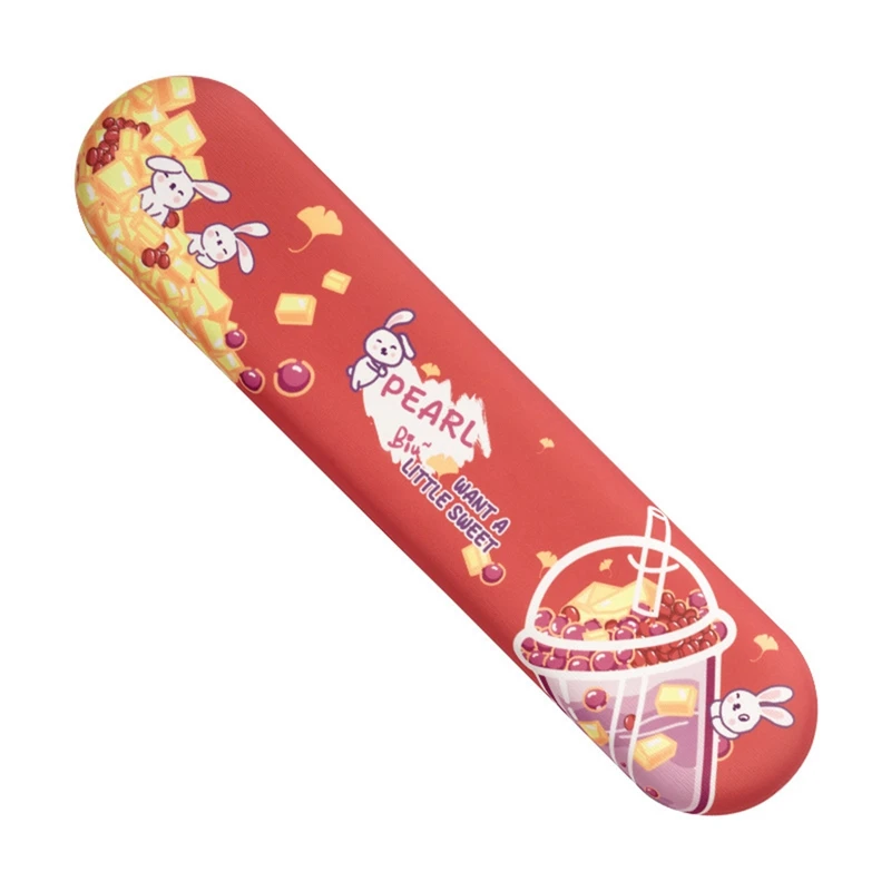

Cartoon Milk Tea Mouse Pad Wrist Support, for Office and Home