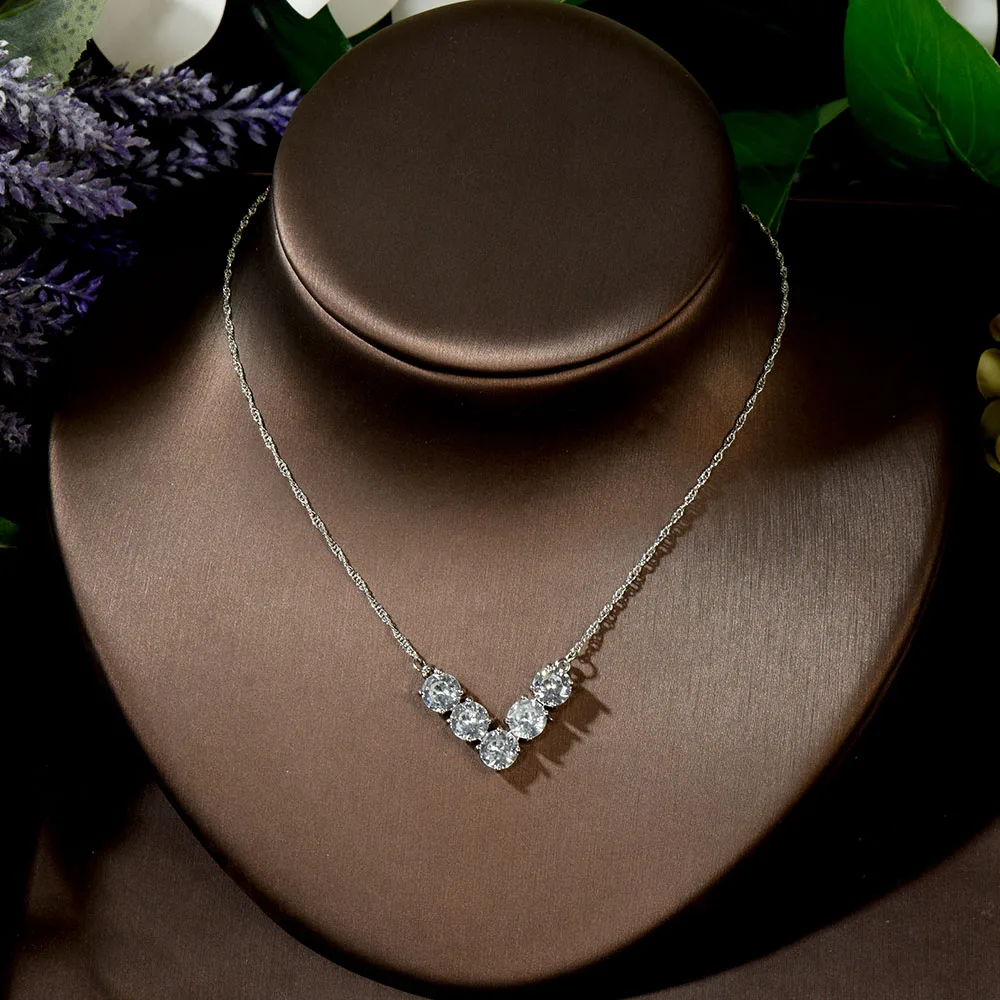 Fashion Luxury 2020 Nigerian Wedding Accessories African CZ Beads Jewelry Sets Crystal Bridal Necklace Earring for Brides N-1418