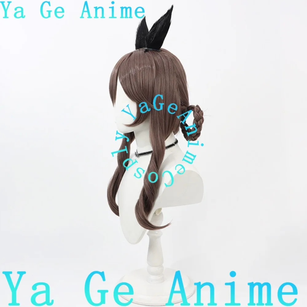 Фото Парик для косплея Uma Musume Pretty Derby Gentildonna с хвостом, для аниме-вечеринок и ролевых игр №3