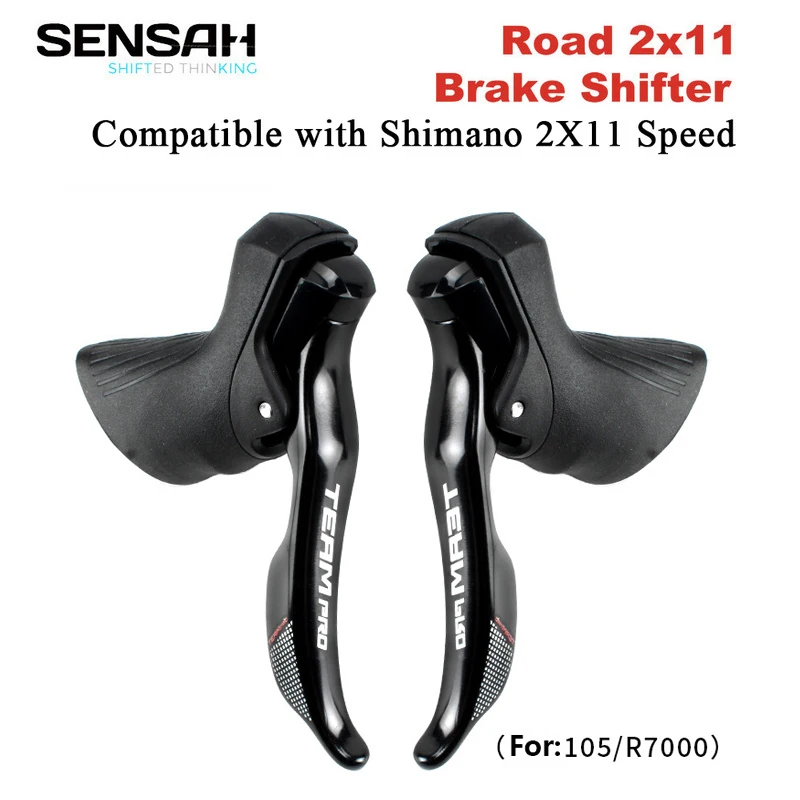 

SENSAH TEAM PRO 2X11 Speed Road Bikes Shifter STI Brake Lever Road Bicycle Derailleur for Shimano 105 R7000 R8000 Cycling Parts