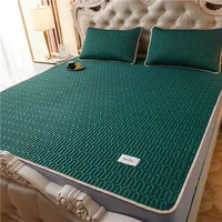 Sleeping Mat Bed Mat Euro Bed Linen Bed Topper Queen Foldable Mattress Pad Bedding Sets Anti-slip Protection Pad Bed Protector