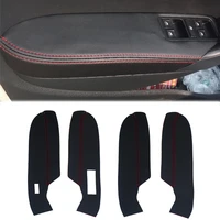 only sedan microfiber leather car interior door handle panel armrest cover trim for vw polo 2011 2012 2013 2014 2015 2016
