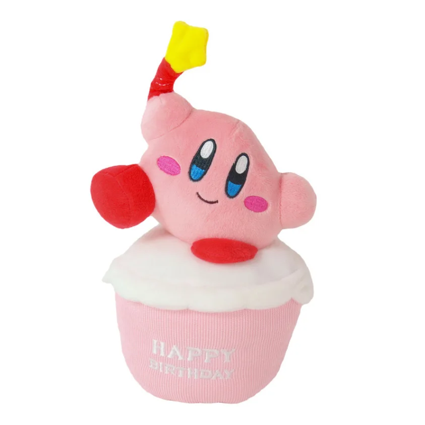 Фото Sanrioed My Melody мультфильм Kawaii Cute Kuromi Cinnamoroll Purin Kirby плюшевая анимэ кукла девушки подарок на день рождения мягкий плюшевый успокаивающий №2