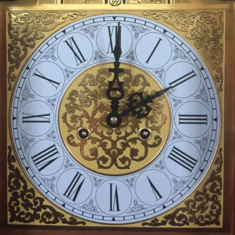 

Технические часы с циферблатом для гостиной, европейские, 31 день, ретро, стоячие часы, металлический циферблат, большие часы