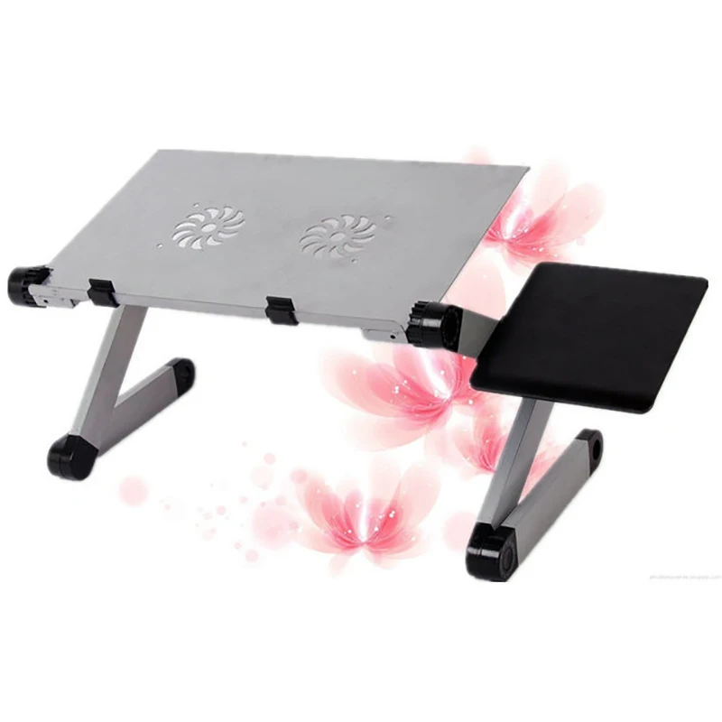 

Adjustable Laptop Desk Stand Folding Laptop Table with Mouse Board Portable Computer Notebook Desk Stand Tray for Sofa Bed
