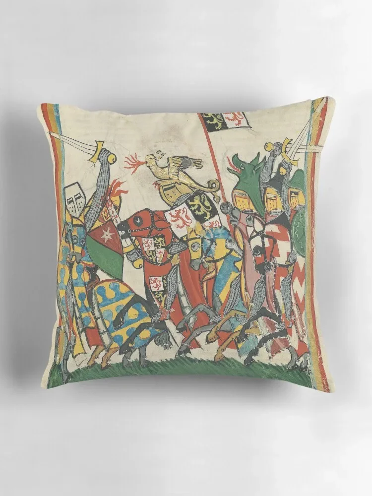 Наволочка для подушки с изображением игры поле боя (14 век)-декоративная наволочка