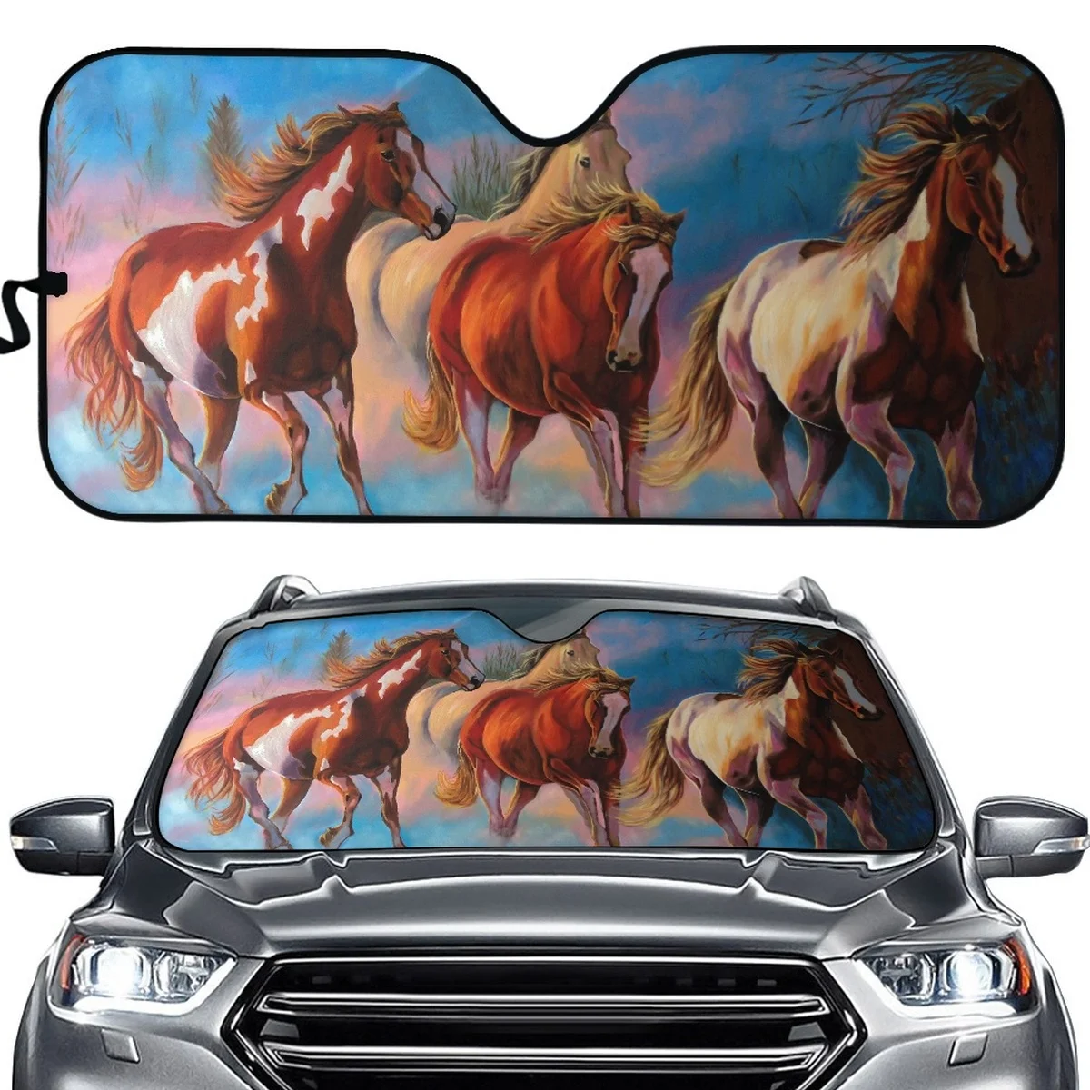 

Солнцезащитный козырек для лобового стекла автомобиля универсальный