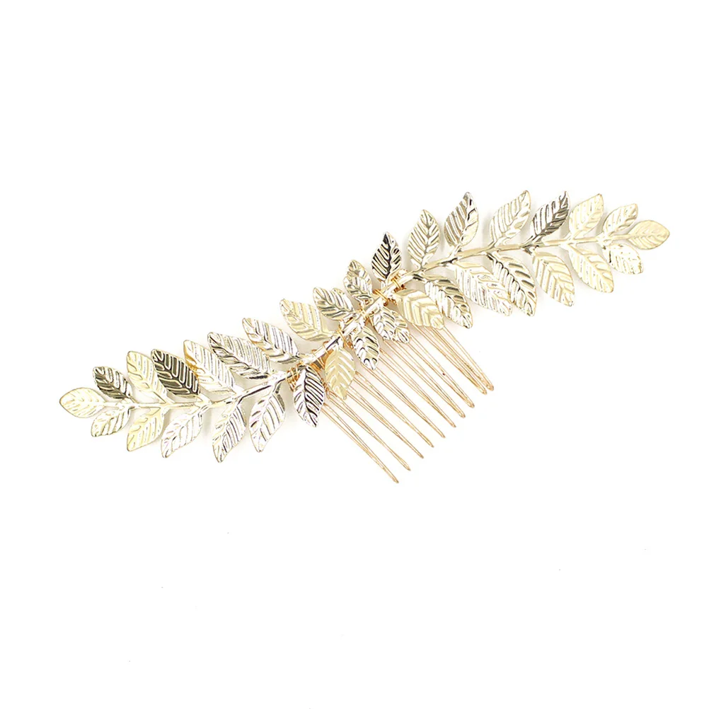 

Bridal Leaf Hair Comb Leaf Hair Comb Wedding Side Comb for Bride Bridal Hair Side Comb Goddess Leaf