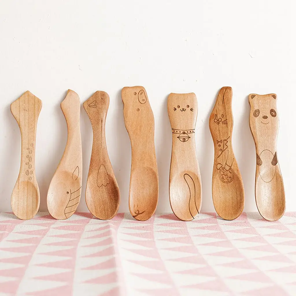 

1 шт., детская деревянная ложка в японском стиле