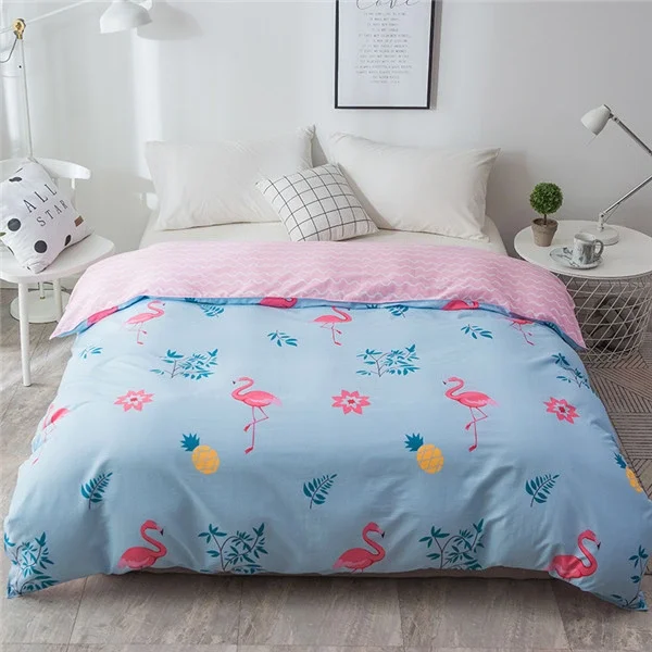 

Одеяло с рисунком синего розового Фламинго Homejoy
