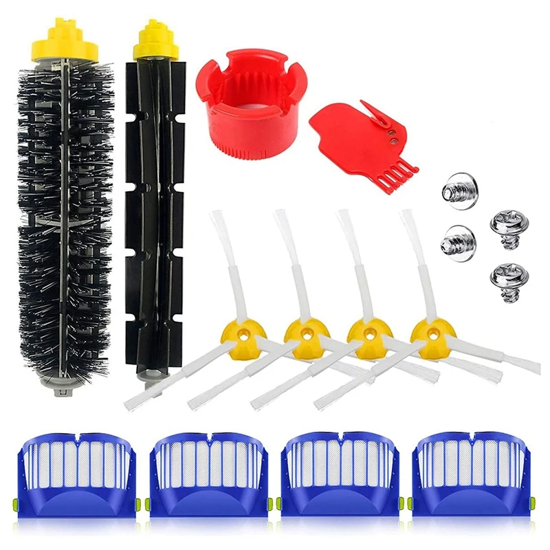 

Replacement Parts Main Roller Brush Side Brush Filter For Irobot 630 650 760 770 780 Robot Vacuum Cleaner Accessories