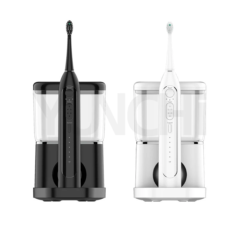 2-in-1 Electric Oral Irrigator Toothbrush Water Flosser Rechargeable Dental Cleaner Water Jet Teeth Cleaner for Oral Health