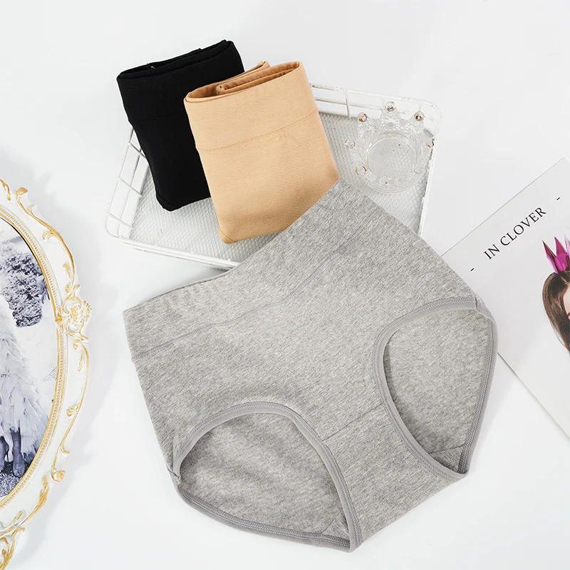 Женские трусы удобное хлопковое нижнее белье с завышенной талией женские