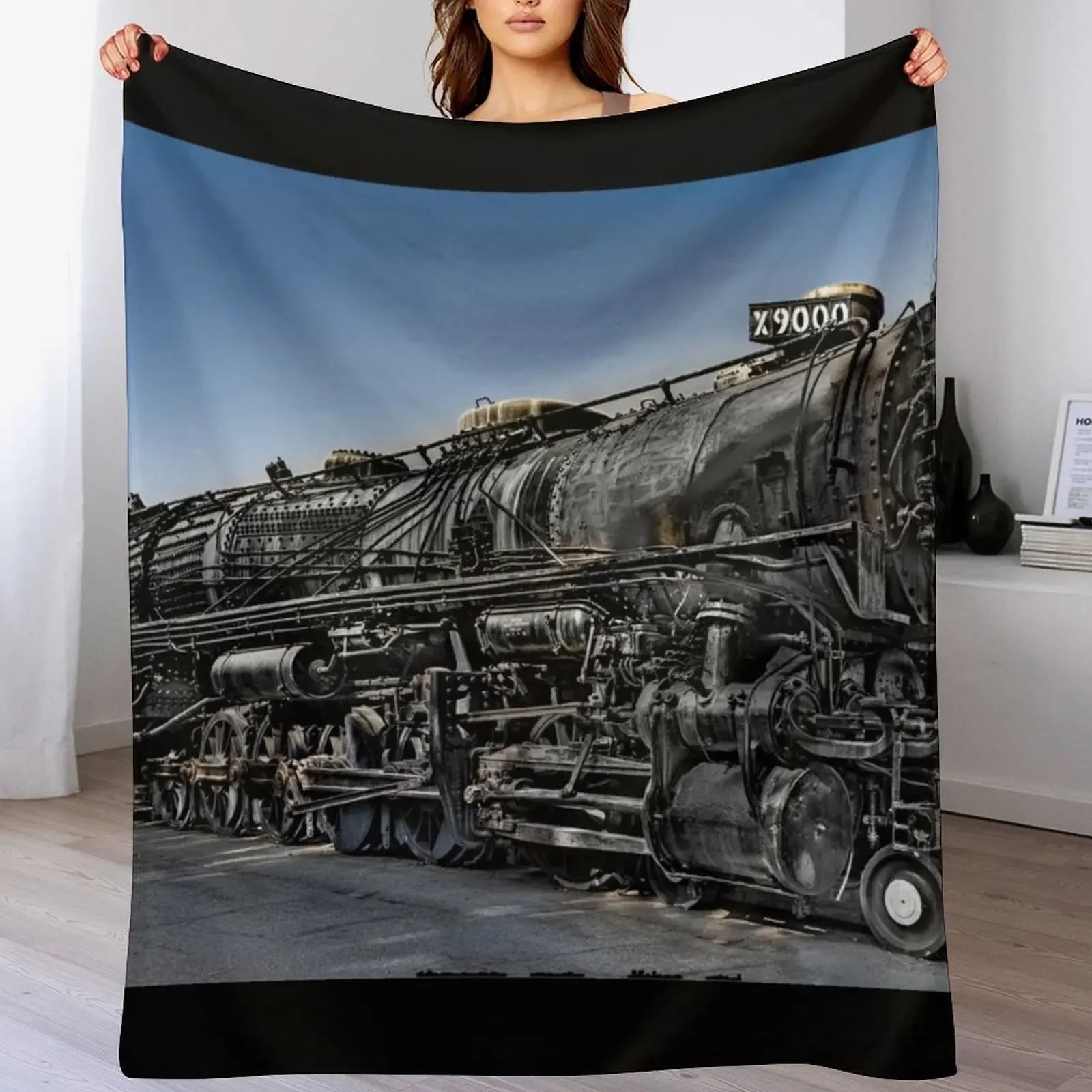 Фото Паровоз Union Pacific №. 9000 - Музей поездов Rail Giants, Помона, Калифорния, США, забавный подарок, плед для кемпинга №1