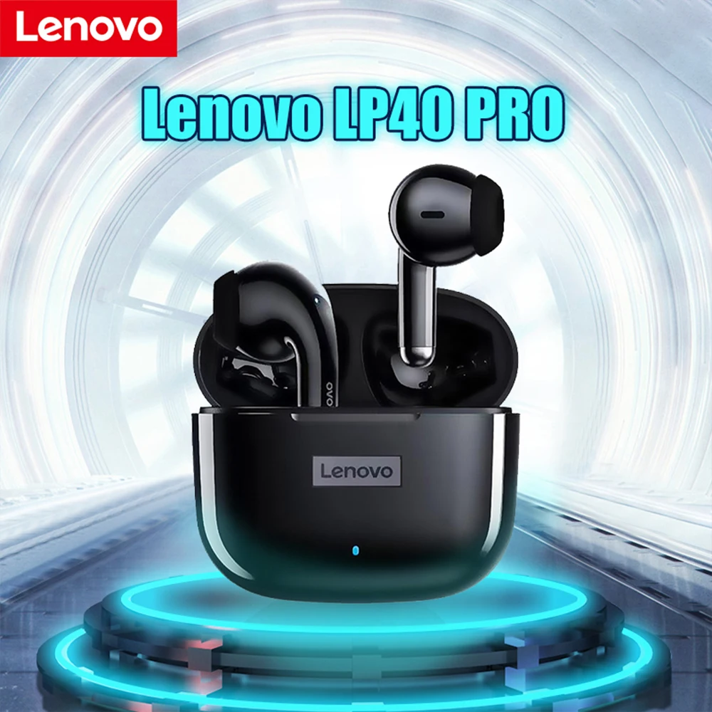 

Lenovo LP40 Pro TWS Bluetooth-Compatible Earphone 9D HIFI Mini Earbuds Wireless Sport Stereo Headphones Mic For Xiaomi IPhone 13