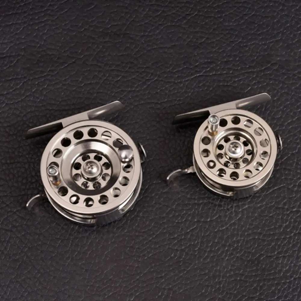 Фото Катушка для ловли нахлыстом Ультралегкая D50/D60 CNC, алюминий 1:1, 2 подшипника, лед, правая рука №2
