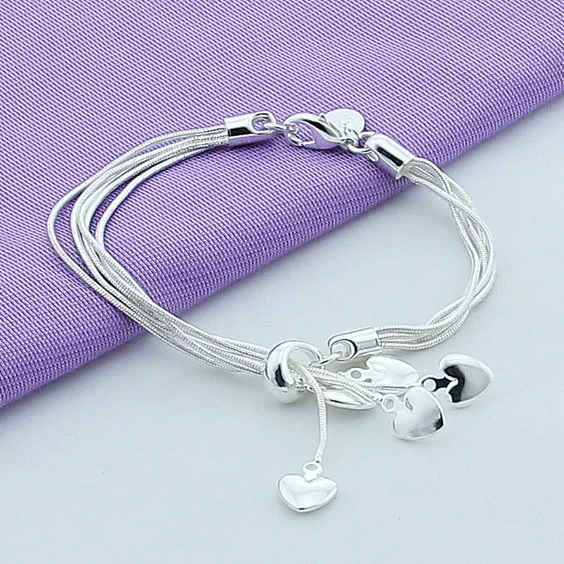 Ювелирные изделия Suyixian высокого качества, браслеты из серебра 925 пробы, оптовая продажа, браслет с надписью «Love» для женщин, Y105